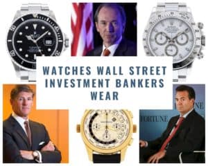 Watches for Investment Bankers: Spotted on Wall Street